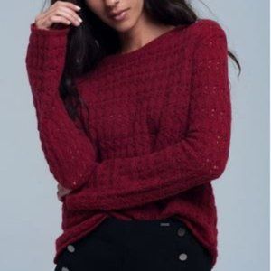 Red Crew Neck Sweater